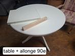 Table avec allonge. Etat neuf.