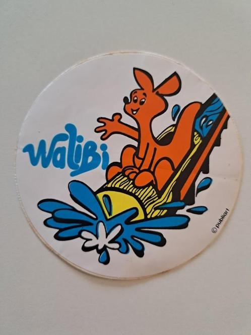 Vintage Sticker - Walibi (Ola) - Wildwaterbaan, Verzamelen, Stickers, Gebruikt, Bedrijf of Vereniging, Ophalen of Verzenden