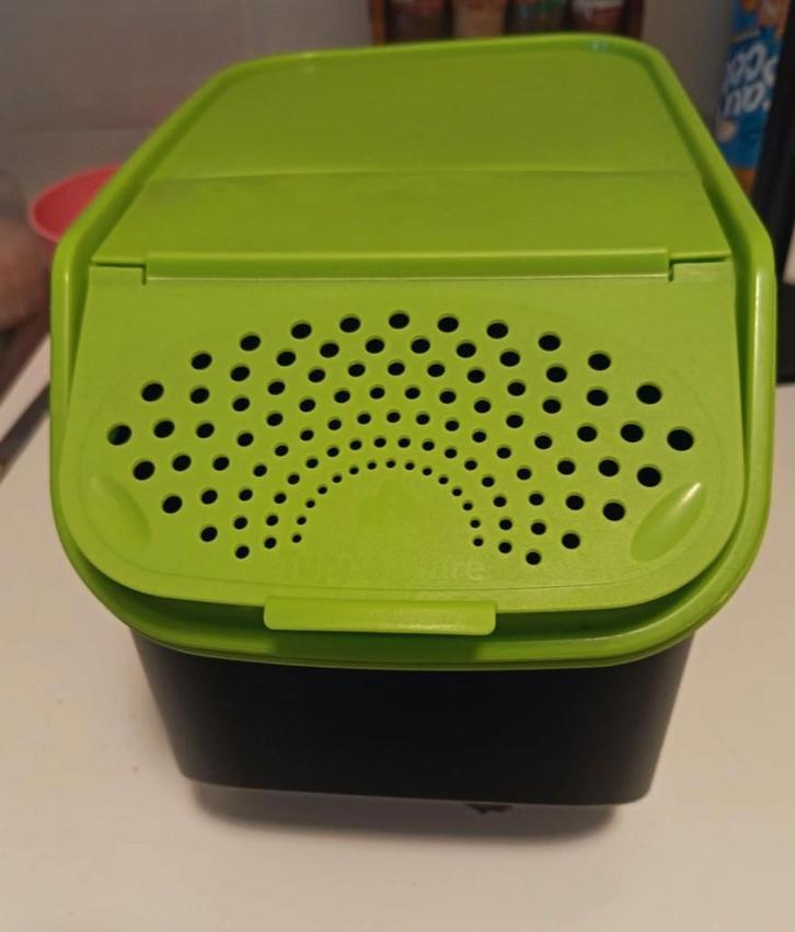 Boite de conservation pour pommes de terre Tupperware, Maison & Meubles, Cuisine| Tupperware, Comme neuf, Récipient ou Bol, Vert