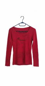 T-shirt Desigual manches longues rouge – très bon état, Rouge, Enlèvement ou Envoi, Taille 36 (S), Comme neuf
