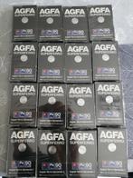 16 X Agfa superferro90 en 4 X audioclean uit 1980 verpakt, Cd's en Dvd's, 2 t/m 25 bandjes, Ophalen of Verzenden, Onbespeeld, Nieuw in verpakking