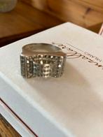 Antieke ring. Marcasiet en zilver, Zilver, Zilver