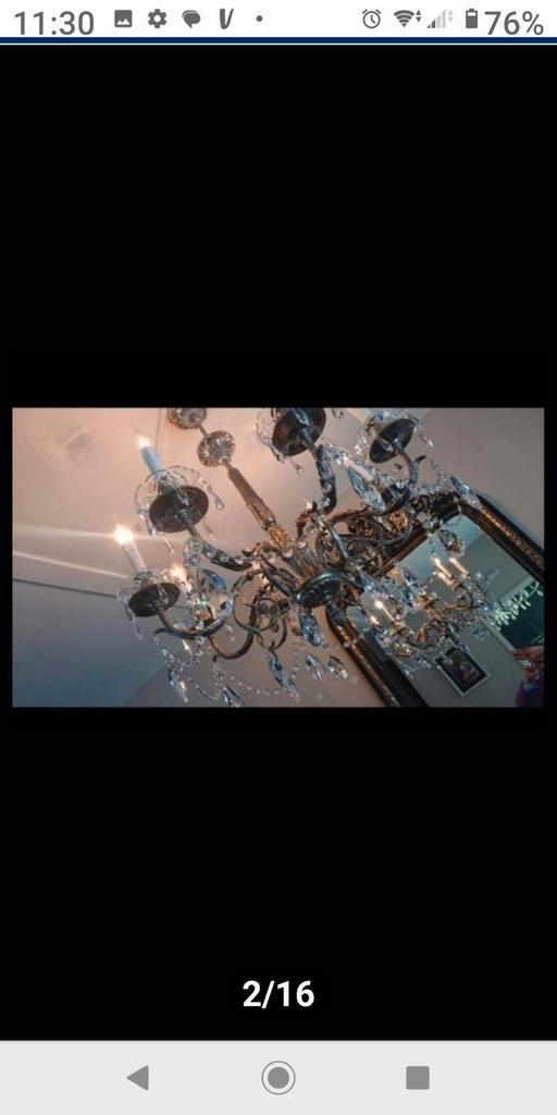 2 lustres exclusifs ornés de cristaux Swarovski, Maison & Meubles, Lampes | Lustres, Enlèvement