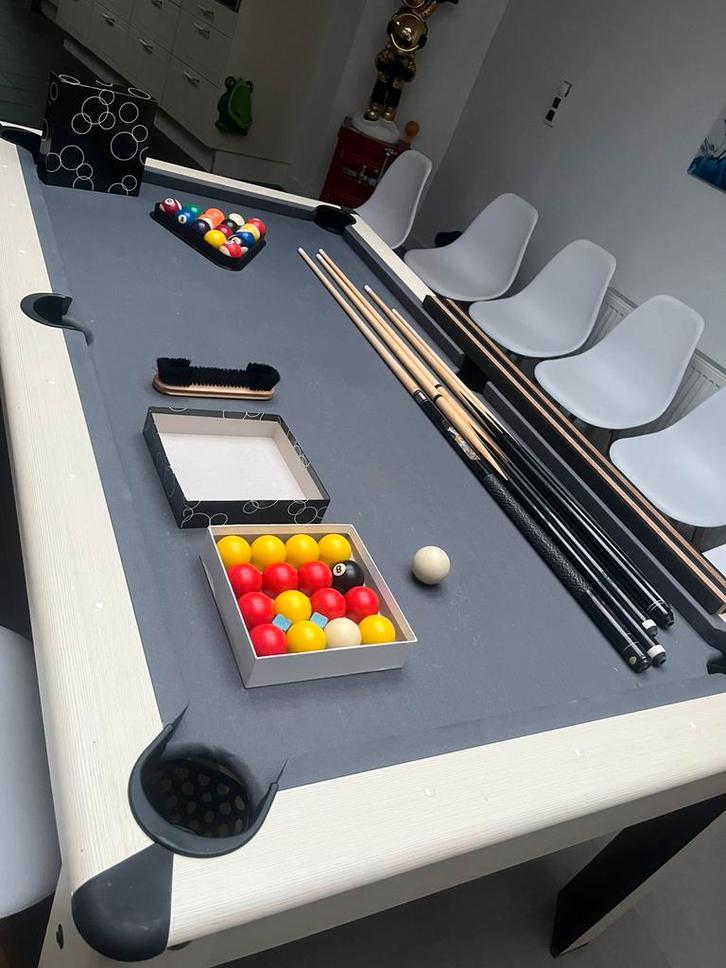 Biljart#pool tafel, Sport en Fitness, Biljarten en Poolen, Zo goed als nieuw, Ophalen