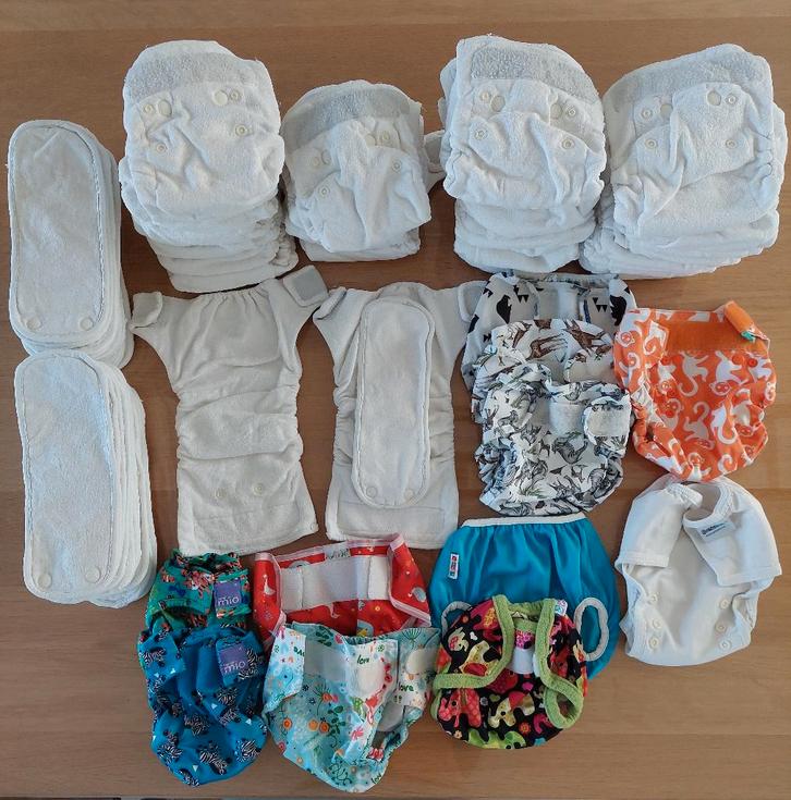 Wasbare luiers pakket 3-10kg, Kinderen en Baby's, Badjes en Verzorging, Gebruikt, Overige typen, Overige merken, Ophalen