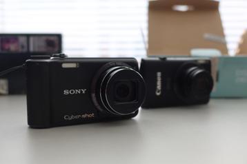 Sony DSC-H55 + Canon IXUS 230 HS – compleet en werkend beschikbaar voor biedingen