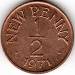Guernsey : 1/2 New Penny 1971  KM#20  Ref 15027, Ophalen of Verzenden, Losse munt, Overige landen