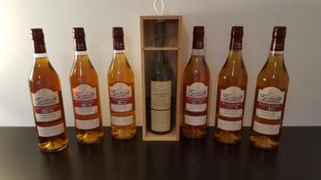 Cognac Giboin Borderies 1974, 1994 - 1999, 7 flessen, Enlèvement ou Envoi, Neuf, Porto