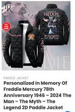 Jas Freddie mercury  in memory, Kleding | Heren, Jassen | Zomer, Ophalen, Nieuw, Overige maten, Zwart