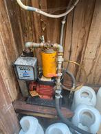 Mazoutpomp , tank en vulslang, Ophalen, Gebruikt