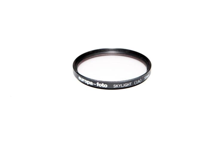 Europa-Foto 55mm Skylight (1A) filter, Audio, Tv en Foto, Foto | Filters, Zo goed als nieuw, UV-filter, 50 tot 60 mm, Verzenden