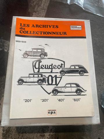 Peugeot 201,301,401,602 les archives du collectioneur okd beschikbaar voor biedingen