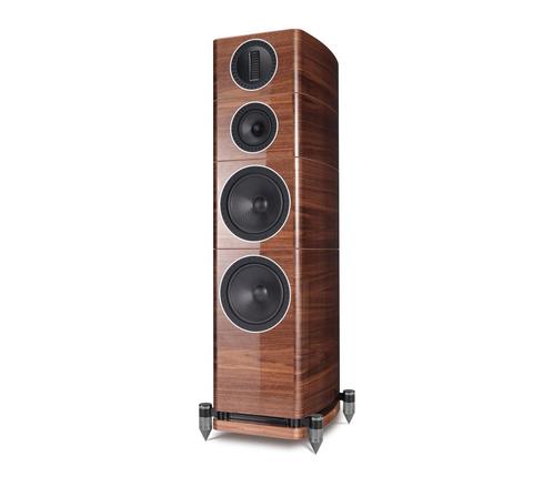 Wharfedale Elysian 4 Walnoot (set) + Garantie, Audio, Tv en Foto, Luidsprekerboxen, Zo goed als nieuw, Front, Rear of Stereo speakers