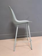 Barkruk Crassevig grijsblauw, Huis en Inrichting, Barkrukken, Ophalen, Kunststof, 60 tot 90 cm, Gebruikt