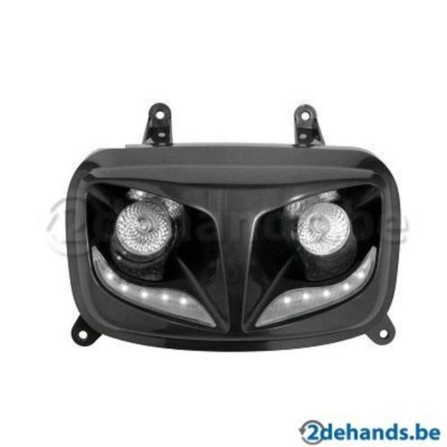 mbk booster 04 tuner r8 wit of zwart + leds, Fietsen en Brommers, Brommeronderdelen | Scooters, Nieuw, Koplamp, Ophalen