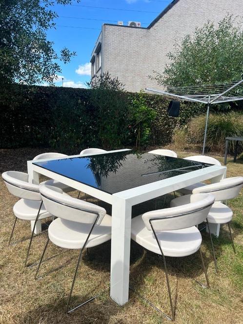 Calligaris Designer Eetkamer – Tafel + 8 stoelen + kast, Huis en Inrichting, Complete eetkamers, Gebruikt, 8 stoelen of meer, Ophalen