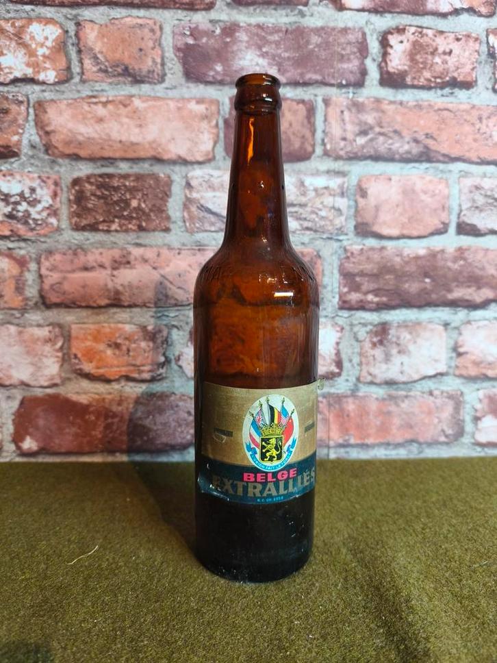 Bouteille Extra alliés extrallies Charleroi, Collections, Marques de bière, Enlèvement ou Envoi