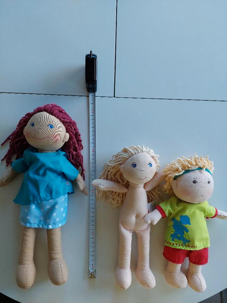3 Haba poppen, Kinderen en Baby's, Speelgoed | Poppen, Gebruikt, Overige typen, Ophalen of Verzenden