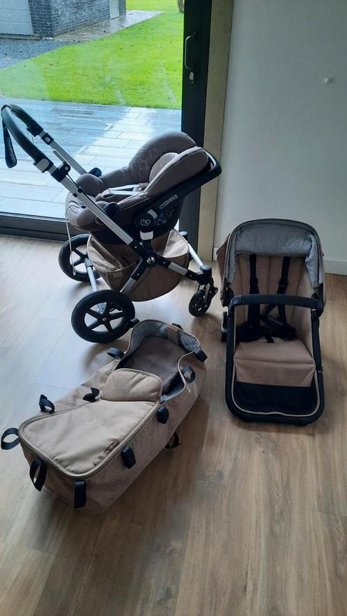 Complete set: Maxi-Cosi, Bugaboo en 2 autostoeltjes, Kinderen en Baby's, Kinderwagens en Combinaties, Gebruikt, Maxi-Cosi, Ophalen