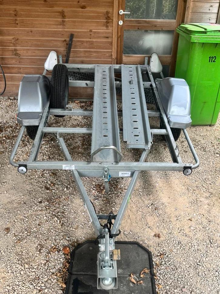 Moto remorque te huur, Auto diversen, Aanhangers en Bagagewagens, Zo goed als nieuw, Ophalen