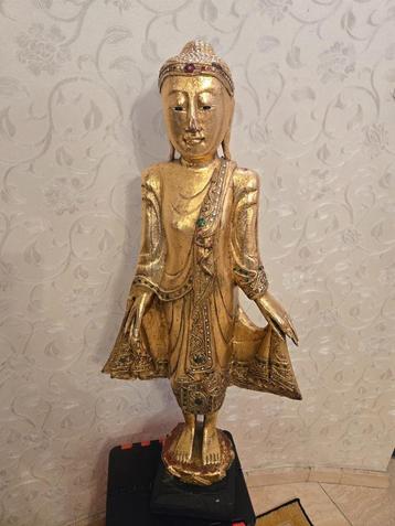 Antiek Bouda beeld uit Thailand jaren 50-60 beschikbaar voor biedingen