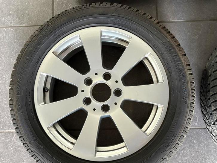 Winterbanden op alu velg 205/55R16 (Audi BMW Fiat VW Merced), Auto-onderdelen, Banden en Velgen, Banden en Velgen, Winterbanden