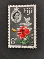 Fidji 1961 - Fleurs - flore - Hibiscus et Reine Elisabeth II, Affranchi, Enlèvement ou Envoi