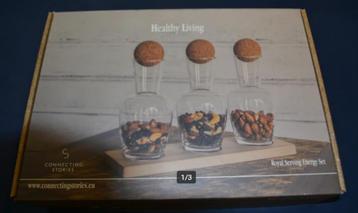 VAZEN ROYAL SET HEALTHY LIVING, Enlèvement ou Envoi, Neuf, Verre, Moins de 50 cm