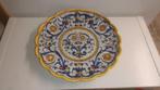 Belle assiette peinte à la main "Deruta Italie" 40 cm, Antiquités & Art, Enlèvement ou Envoi