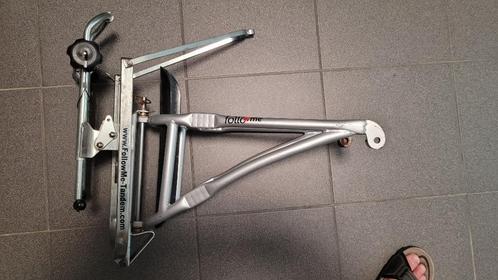 Follow me tandem, Fietsen en Brommers, Fietsaccessoires | Aanhangwagens en Karren, Gebruikt, Overige typen, 40 tot 60 kg, Opvouwbaar