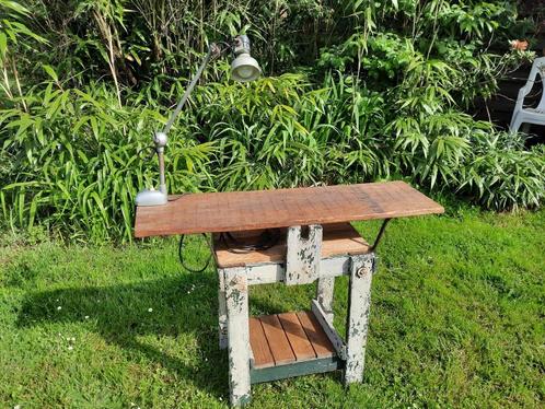 Console en zijn industriële lamp, Antiek en Kunst, Antiek | Meubels | Tafels, Ophalen