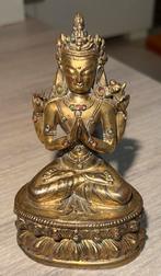 Art Himalayen - Bronze doré, Avalokiteshvara, antique, 1800, Enlèvement ou Envoi, Cuivre ou Bronze