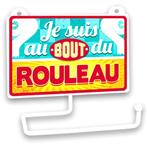 Dérouleur à papier toilettes humoristique "Bout Du Rouleau", Maison & Meubles, W.C, Envoi, Neuf