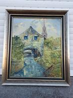 Huile sur panneau signe j lebon, Antiek en Kunst, Kunst | Schilderijen | Klassiek, Ophalen of Verzenden