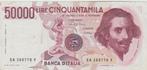 Italie 50 000 Lire 1984 Gian Lorenzo Bernini, Timbres & Monnaies, Envoi, Italie, Billets en vrac