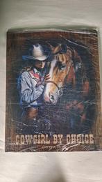 Metalen plaat Cow girl by choice, Ophalen of Verzenden, Nieuw
