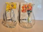 LUMINARC set vazen H 21cm; samen €7, Huis en Inrichting, Woonaccessoires | Vazen, Ophalen, Overige kleuren, Minder dan 50 cm, Glas