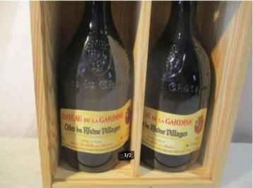 2 Flessen wijn - Chateau de la Gardine - 2009 - in kist