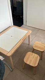 Ikea flisat kindertafel met opbergbak en kinderkruk, Kinderen en Baby's, Ophalen, Gebruikt