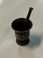 Mortier + pilon en métal argenté, Antiquités & Art, Antiquités | Bronze & Cuivre, Enlèvement ou Envoi