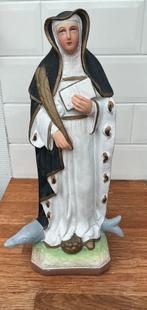 Zeldzaam beeld Sint Amelberga uit Temse, Antiek en Kunst, Ophalen of Verzenden