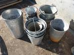 metalen bloempotten, Ophalen, Metaal