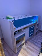 Stevige, mooie hoogslaper met kasten en bureau, Kinderen en Baby's, Ophalen, Zo goed als nieuw, Halfhoogslaper