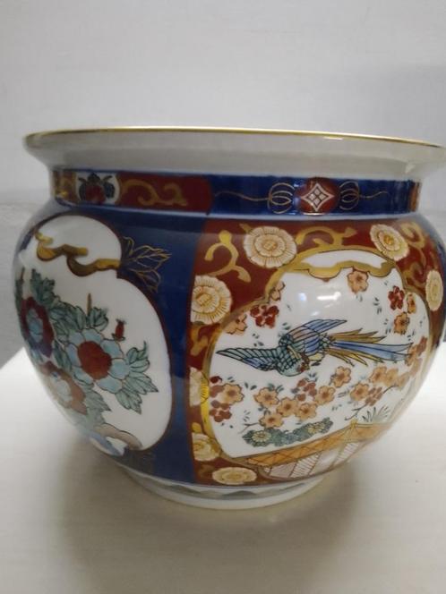 cachepot imari gold ,vaas ,vaas glas, Antiek en Kunst, Antiek | Servies los, Ophalen of Verzenden