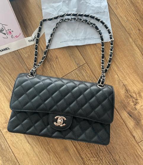 Chanel Classic Flap bag, Handtassen en Accessoires, Tassen | Damestassen, Zo goed als nieuw, Handtas, Zwart, Ophalen