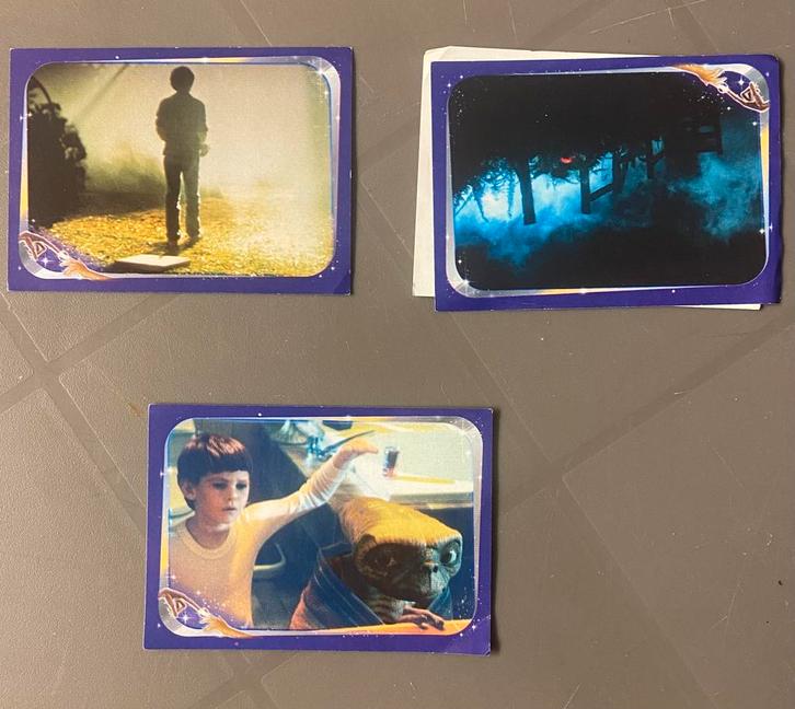 Oude Panini stickers E.T. (zeldzaam, originele jaren ‘80), Verzamelen, Stickers, Zo goed als nieuw, Film, Tv of Omroep, Ophalen