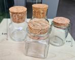 opbergpotjes glas+kurk vb. voor deco of kruiden, Maison & Meubles, Accessoires pour la Maison | Autre, Enlèvement
