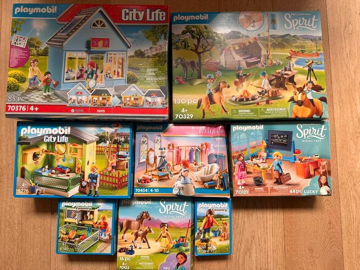 Lot playmobil (9stuks), Kinderen en Baby's, Speelgoed | Playmobil, Zo goed als nieuw, Ophalen
