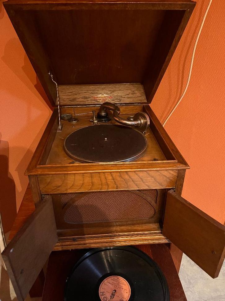 gramophone, Antiek en Kunst, Antiek | Tv's en Audio, Ophalen