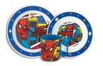 Spiderman Kinderservies met Mok - Magnetron, Kinderen en Baby's, Ophalen of Verzenden, Nieuw
